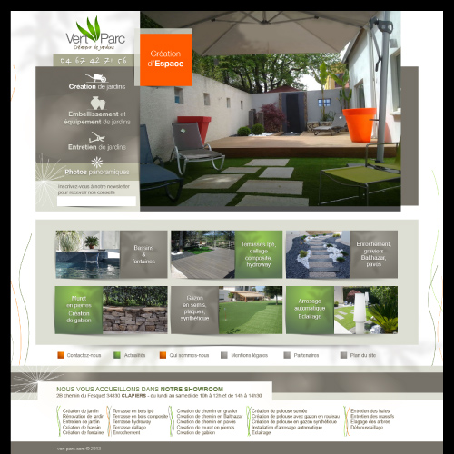 Webdesign d'un site internet vitrine de paysagiste à Montpellier