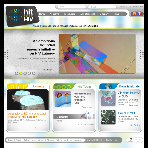 Webdesign d'un site vitrine d'information scientifique et médicale - CNRS Montpellier