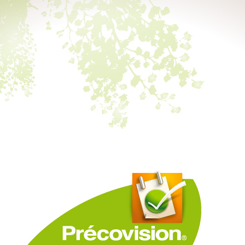 Design d'icône/logo du logiciel Précovision Montpellier - Outil de planification en agronomie
