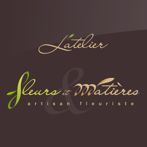 Création du logo et enseigne du magasin L'atelier Fleurs et Matières à Montpellier