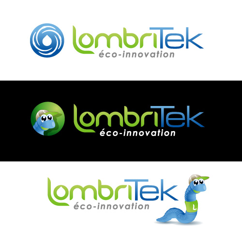 Création d'une mascotte et d'un logo pour Lombritek éco-innovation - INRA Montpellier